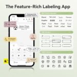 NIIMBOT D110 PORTABLE THERMAL LABEL PRINTER  WITH TAPE - Green - Image 5