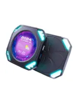 MIRABOX-DR21 2.1" LCD SECONDARY SCREEN MINI DISPLAY DR21 Mini Screen 2.1-Inch Type-C LCD Water-Cooling Auxiliary Display With 480×480 Resolution, USB One-Wire Link, IPS Metal Build, 1000+ Themes, Dynamic Video, DIY Carousel & Win7+ Support | BLACK ~ MIRABOX-DR21 