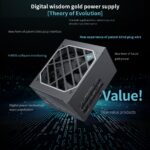 DM-850G-ATX-3.1-BK Segotep DM-850G ATX 3.1 PCIE5 850W PSU - Power Supply 850 Watt 80+ Gold Full Modular Segotep DM-850G 850W Digital Gold Power Supply ATX3.1 PCIe5.1 Ready 80PLUS Gold PPLP Certified Dual-Core MCU AI Monitoring HiMOS USB Blind Plug Compact High-Density Design | BLACK 