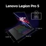 Lenovo Legion Pro 5 16IRX10 AI-Powered Gaming Laptop With Intel Core I9-14900HX, RTX 5060 8GB GDDR7, 16" 240Hz WQXGA HDR Display, 16GB DDR5, 1TB PCIe 4.0 SSD, 80Wh Battery
