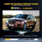 Smart Home Projector 8K Support – Full HD 1080p Native Resolution, Dual-Band Wi-Fi, Dual Speakers, Android 9.0 OS, Bluetooth Voice Remote, HDMI Connectivity, Streaming-Ready - Image 4