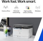 HP-PRINTER-178NW HP PRINTER LASER COLOR MFP 178NW HP Color Laser MFP 178nw All-In-One Wireless Printer With 18/4 PPM Speed, 600x600 DPI Quality, Wi-Fi Direct, Ethernet, Mobile Printing, 128MB Memory, Flatbed Scanner | (4ZB96A) 
