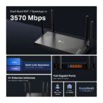 TP-Link Archer BE220 BE3600 Dual-Band WiFi 7 Router with 3.6 Gbps Speeds, Full Gigabit Ports, EasyMesh Support, HomeShield Security, Multi-Link Operation and Expanded Coverage - Image 5