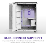 NZXT H9 Flow RGB Large Dual-Chamber Mid-Tower ATX Airflow White Case With Mesh Panels, 10-Fan Support, 420mm Radiator Space, 435mm GPU Clearance, And Back-Connect Ready - Image 8