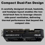 90YV0M17-M0NA00 ASUS DUAL RTX 5070 OC 12GB 2 FANS BLACK 5.0PCIE VGA ASUS Dual GeForce RTX 5070 12GB GDDR7 OC Edition Graphics Card With Axial-Tech Dual Fans, NVIDIA Blackwell Architecture, DLSS 4, Dual BIOS Modes, 2572MHz OC Mode, 6144 CUDA Cores, 988 TOPS AI Power, 2.53-Slot Compact Design | DUAL-RTX5070-O12G