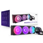 RL-KR36E-B2 NZXT KRAKEN ELITE 360 RGB V2- 360MM AIO LIQUID COOLER W/ DISPLAY AND RGB CORE FAN-SINGLE Frame - Black NZXT Kraken Elite 360 RGB 360mm AIO Liquid CPU Cooler With 2.72" IPS LCD Display, Turbine Pump, RGB Core Fans, Copper Cold Plate & Intel/AMD Compatibility | BLACK