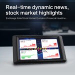 MIRABOX-D5 5" LCD SMART SCREEN MINI DISPLAY Mini 5-inch LCD Secondary Smart Display Real-time System Monitor for Gaming PCs and Set-ups , USB-C Interface , Real-Time News, YouTube Sync, Music Rhythm, 1000+ Themes, Smart Reminders, E-Album, And Multi-Screen Linkage | BLACK ~ MIRABOX-D5 