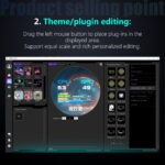 MIRABOX-DR21 2.1" LCD SECONDARY SCREEN MINI DISPLAY DR21 Mini Screen 2.1-Inch Type-C LCD Water-Cooling Auxiliary Display With 480×480 Resolution, USB One-Wire Link, IPS Metal Build, 1000+ Themes, Dynamic Video, DIY Carousel & Win7+ Support | BLACK ~ MIRABOX-DR21 