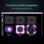 MIRABOX-DR21 2.1" LCD SECONDARY SCREEN MINI DISPLAY DR21 Mini Screen 2.1-Inch Type-C LCD Water-Cooling Auxiliary Display With 480×480 Resolution, USB One-Wire Link, IPS Metal Build, 1000+ Themes, Dynamic Video, DIY Carousel & Win7+ Support | BLACK ~ MIRABOX-DR21 