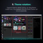 MIRABOX-DR21 2.1" LCD SECONDARY SCREEN MINI DISPLAY DR21 Mini Screen 2.1-Inch Type-C LCD Water-Cooling Auxiliary Display With 480×480 Resolution, USB One-Wire Link, IPS Metal Build, 1000+ Themes, Dynamic Video, DIY Carousel & Win7+ Support | BLACK ~ MIRABOX-DR21 