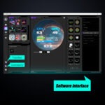 MIRABOX-DR21 2.1" LCD SECONDARY SCREEN MINI DISPLAY DR21 Mini Screen 2.1-Inch Type-C LCD Water-Cooling Auxiliary Display With 480×480 Resolution, USB One-Wire Link, IPS Metal Build, 1000+ Themes, Dynamic Video, DIY Carousel & Win7+ Support | BLACK ~ MIRABOX-DR21 