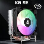 Segotep K6 SE Black ARGB CPU Air Cooler with 120mm Pre-Locked ARGB Fan, 6×6mm Copper Heat Pipes, Offset Heat Pipe Design, 145mm Tower, Quiet 28.6dB Operation, Intel LGA115X/1200/1700/1851 Compatible - Image 10