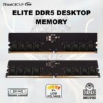 TED532G5600C46BK RAM TEAM GROUP ELITE DDR5 32GB 5600MHZ desktop TeamGroup Elite DDR5 32GB (1x32GB) 5600MHz U-DIMM Desktop Memory – On-Die ECC Stability, 1.1V Power Efficiency, Intel 600/700 Compatible, CL46 Performance Module | TED532G5600C46BK