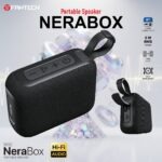 FANTECH-BS153-BLACK Fantech Nerabox Bs153 Wireless Speaker Bluetooth 5.4/5W Rms/Tws Mode/Usb & Tf Card Support Fantech NeraBox BS153 Portable Speaker With 3-Way Connectivity, TWS Stereo Mode, Deep Bass, 5W RMS Output, 1200mAh Battery, Passive Radiator, USB-C, TF Card, And USB Flash Drive Support | BLACK 