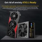 GN750W-ATX-3.1 SEGOTEP GN750W 750W ATX 3.1 GOLD 80PLUS NON MODULAR POWERSUPPLY-BLACK Segotep GN750W ATX 3.1 PCIe 5.1 750W 80 Plus Gold Power Supply With Native 16-Pin 450W 12VHPWR Cable, LLC+DC-DC Platform, 120mm Hydraulic Fan, Full Voltage Protection  | BLACK