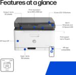 HP-PRINTER-178NW HP PRINTER LASER COLOR MFP 178NW HP Color Laser MFP 178nw All-In-One Wireless Printer With 18/4 PPM Speed, 600x600 DPI Quality, Wi-Fi Direct, Ethernet, Mobile Printing, 128MB Memory, Flatbed Scanner | (4ZB96A) 