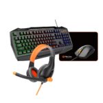 MEETION C490 4-in-1 PC Gaming Kit – USB Backlit Keyboard (US/Arabic), 2400DPI Mouse, 3.5mm Stereo Headset & Anti-Slip Mouse Pad – Ergonomic, Durable & Plug-and-Play Combo - Image 2