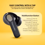 FT20-BLACK FINECOUSTIC EARBUDS GROOVE ANCFT20 TRUE WIRELESS Finecoustic GROOVE ANC FT20 True Wireless Stereo Earbuds — Active Noise Cancelling, Bluetooth 5.3, 13mm Driver, ENC Mic, USB-C Fast Charging, Digital Display, All-Day Battery 