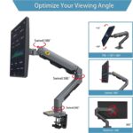 NB-G60 NB G60 Single Heavy Duty Monitor Arm Supports 27" to 45" NB North Bayou Heavy Duty Monitor Arm Desk Mount, Full Motion Stand for 27"-45" Big Screens, 11lbs-33lbs Weight Capacity, Gaming Monitor Stand G60 NB G60 Heavy Duty Adjustable Gas Spring Desk Mount Arm For 27″–45″ Monitors ; 16KG Max Load ; Full Motion 360° Rotation ; Ergonomic Design With Built-In USB Hub & Cable Management