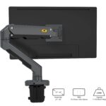 NB-G60 NB G60 Single Heavy Duty Monitor Arm Supports 27" to 45" NB North Bayou Heavy Duty Monitor Arm Desk Mount, Full Motion Stand for 27"-45" Big Screens, 11lbs-33lbs Weight Capacity, Gaming Monitor Stand G60 NB G60 Heavy Duty Adjustable Gas Spring Desk Mount Arm For 27″–45″ Monitors ; 16KG Max Load ; Full Motion 360° Rotation ; Ergonomic Design With Built-In USB Hub & Cable Management