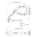 NB-G60 NB G60 Single Heavy Duty Monitor Arm Supports 27" to 45" NB North Bayou Heavy Duty Monitor Arm Desk Mount, Full Motion Stand for 27"-45" Big Screens, 11lbs-33lbs Weight Capacity, Gaming Monitor Stand G60 NB G60 Heavy Duty Adjustable Gas Spring Desk Mount Arm For 27″–45″ Monitors ; 16KG Max Load ; Full Motion 360° Rotation ; Ergonomic Design With Built-In USB Hub & Cable Management