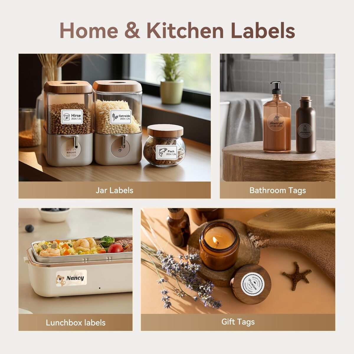 NIIMBOT-B1-GREY NIIMBOT B1 SMART LABEL PRINTER BLUETOOTH GREY NIIMBOT B1 Bluetooth Thermal Label Maker – 2" Portable Sticker Printer, 203DPI Resolution, Ink-Free Printing, Excel Batch Labels, iOS Android Windows Compatible, For Home Office Small Business | GREY 