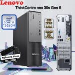 13DK001JGP LENOVO THINKCENTRE NEO 30S GEN5 I7-13620H 8GB DDR5 RAM/512GB SSD/ARA-ENG Lenovo ThinkCentre neo 30s Gen 5 SFF Desktop Intel® Core i7-13620H | 8GB DDR5 RAM ; 512GB SSD NVMe® | Intel® UHD Graphics | Wi-Fi® , BT5.2 , Ethernet | ARA-ENG Wired Keyboard & Mouse | BLACK