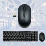 KM-25-WIRELESS-SET LINMONY KM-25 SET KEYBOARD AND MOUSE 2.4GHZ WIRELESS LINMONY KM-25 Wireless Keyboard And Mouse Combo — 2.4GHz Stable Connection, Compact Quiet-Key Keyboard, Optical Ergonomic Mouse, Plug-And-Play USB Receiver | BLACK