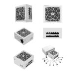 Segotep MU-850G 850W PSU Kunlun 80 Plus Gold ATX 3.0 & PCIe 5.0 Full Modular Power Supply Active PFC FDB Fan LLC Pro + DC-DC Framework – WHITE