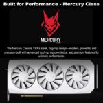 RX-96TMERCW9 XFX MERCURY AMD RADEON RX 9060 XT OC 16GB WHITE XFX Mercury AMD Radeon RX 9060 XT OC 16GB GDDR6 ,  Apparatus Accelerating Advanced 1440p Action, AI-Assisted AMD Architecture, Aerodynamic Triple-Fan Assembly , 3320MHz Boost Clock, XFX LED Light Bar | WHITE ~ RX-96TMERCW9