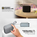 FANTECH-BS153-BLACK Fantech Nerabox Bs153 Wireless Speaker Bluetooth 5.4/5W Rms/Tws Mode/Usb & Tf Card Support Fantech NeraBox BS153 Portable Speaker With 3-Way Connectivity, TWS Stereo Mode, Deep Bass, 5W RMS Output, 1200mAh Battery, Passive Radiator, USB-C, TF Card, And USB Flash Drive Support | BLACK 