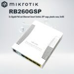 RB260GSP Mikrotik RB260GSP 5 Gigabit Ethernet Ports and One SFP Cage MikroTik RB260GSP Smart PoE Switch - 5× Gigabit PoE-Out LAN Ports + 1× SFP Slot , 53W Max , Passive PoE 11–30V , SwOS Managed , QCA8337 Chip , Compact Fanless Design | CSS106-1G-4P-1S