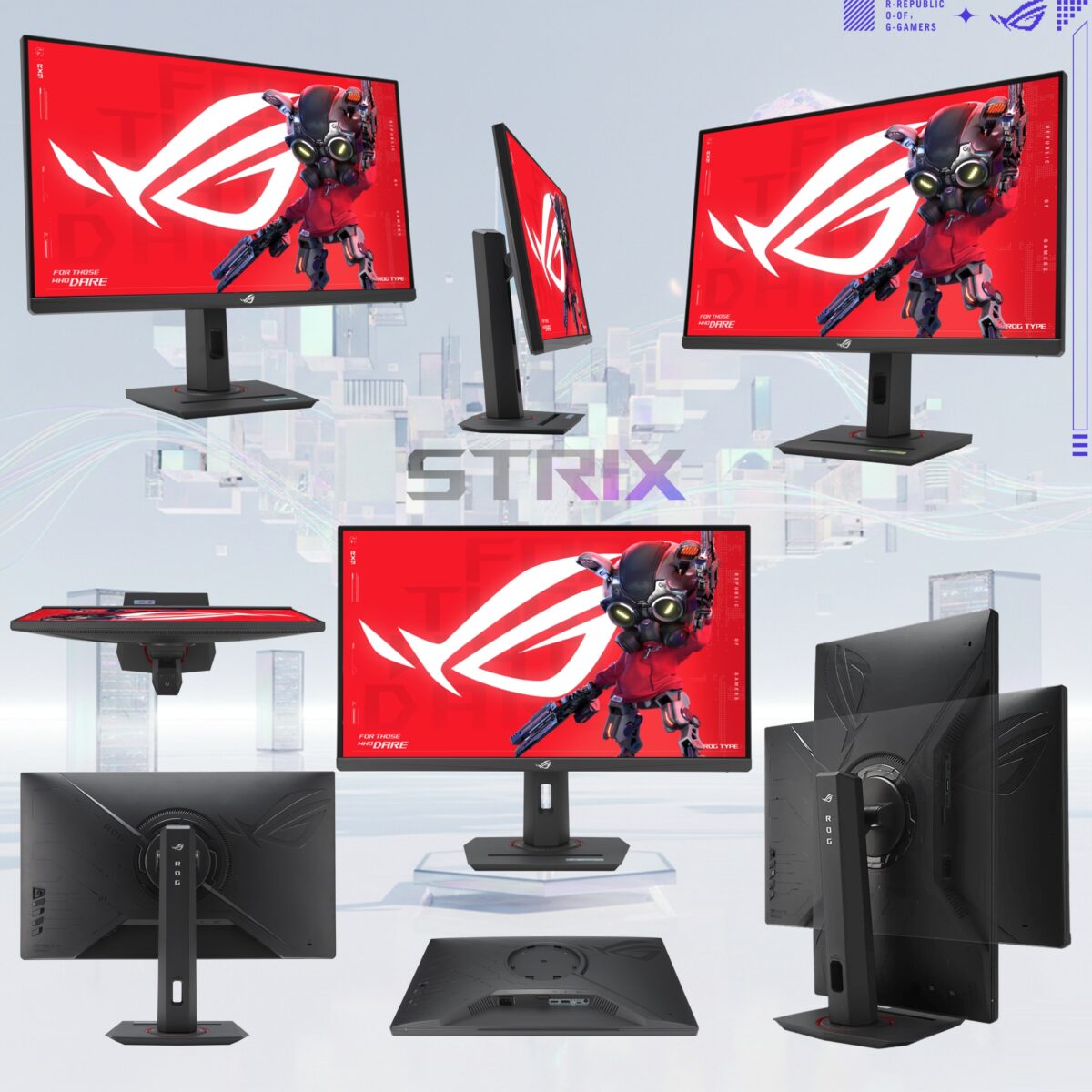 XG27UCS ASUS ROG Strix XG27UCS Gaming Monitor – 27-inch 4K UHD (3840x2160), 160Hz , 1ms GTG, Fast IPS, Extreme Low Motion Blur Sync, USB Type-C, G-Sync compatible, DisplayWidget Center, tripod socket, HDR, Fully Adjustable Stand 