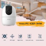 IMOU Ranger 2 Indoor Smart Security Camera 3MP 2K QHD – Pan & Tilt 360° Coverage, Human Detection, Smart Tracking, Night Vision, Privacy Mode, Two-Way Audio, Cloud & SD Storage