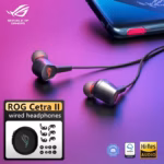 ROG Cetra II Core 3.5mm Gaming Earbuds – ASUS Essence Drivers, Deep Bass, Ergonomic LSR Comfort Fit, Metal Housing, In-Line Controls, Multi-Platform Support (PC/PS5/Xbox/Switch)