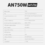 AN750W-WHITE SEGOTEP AN750W 750W WHITE COLOR 80PLUS WHITE NON MODULAR POWERSUPPLY Segotep AN750W White Iceberg Edition 750W 80 PLUS PSU With 87.47% Efficiency, Active PFC, 120mm Hydraulic Bearing Fan, Flat White Cables & Smart Temp Control 