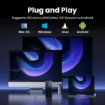 UGREEN-15813 UGREEN M.2 NVME/SATA SSD ENCLOSURE  UGREEN M.2 NVMe & SATA SSD Aluminum Alloy Enclosure - Dual Protocol M.2 to USB Type-C SSD Adapter - Supports M.2 2230, M.2 2242, M.2 2260, M.2 2280 - 10Gbps Speed ,Up to 2TB Capacity , For Windows/macOS/Linux | SILVER ~ CM767 - 15813 