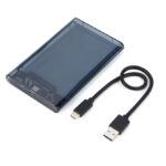 T01 Transparent SSD SATA 3.0 Enclosure – 2.5″ External Hard Drive Case, USB 3.0 to Type-C, 6Gbps Transfer, LED Indicator, UASP, Tool-Free, Plug & Play, PC/Laptop Compatible - Image 2