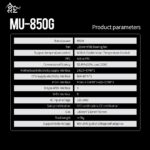 MU-850W-ATX-3.0-BK SEGOTEP MU-850G 850W ATX 3.0 BLACK GOLD 80PLUS FULLY MODULAR PSU Segotep MU-850G 850W PSU Kunlun 80 Plus Gold ATX 3.0 & PCIe 5.0 Full Modular Power Supply Active PFC FDB Fan LLC Pro + DC-DC Framework – WHITE