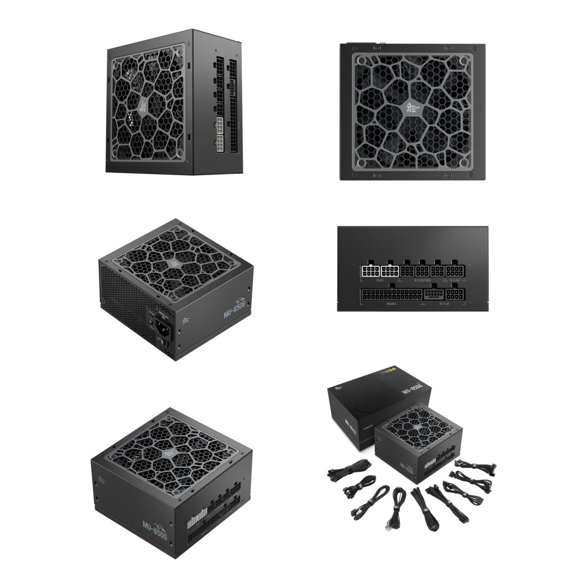 MU-850W-ATX-3.0-BK SEGOTEP MU-850G 850W ATX 3.0 BLACK GOLD 80PLUS FULLY MODULAR PSU Segotep MU-850G 850W PSU Kunlun 80 Plus Gold ATX 3.0 & PCIe 5.0 Full Modular Power Supply Active PFC FDB Fan LLC Pro + DC-DC Framework – WHITE