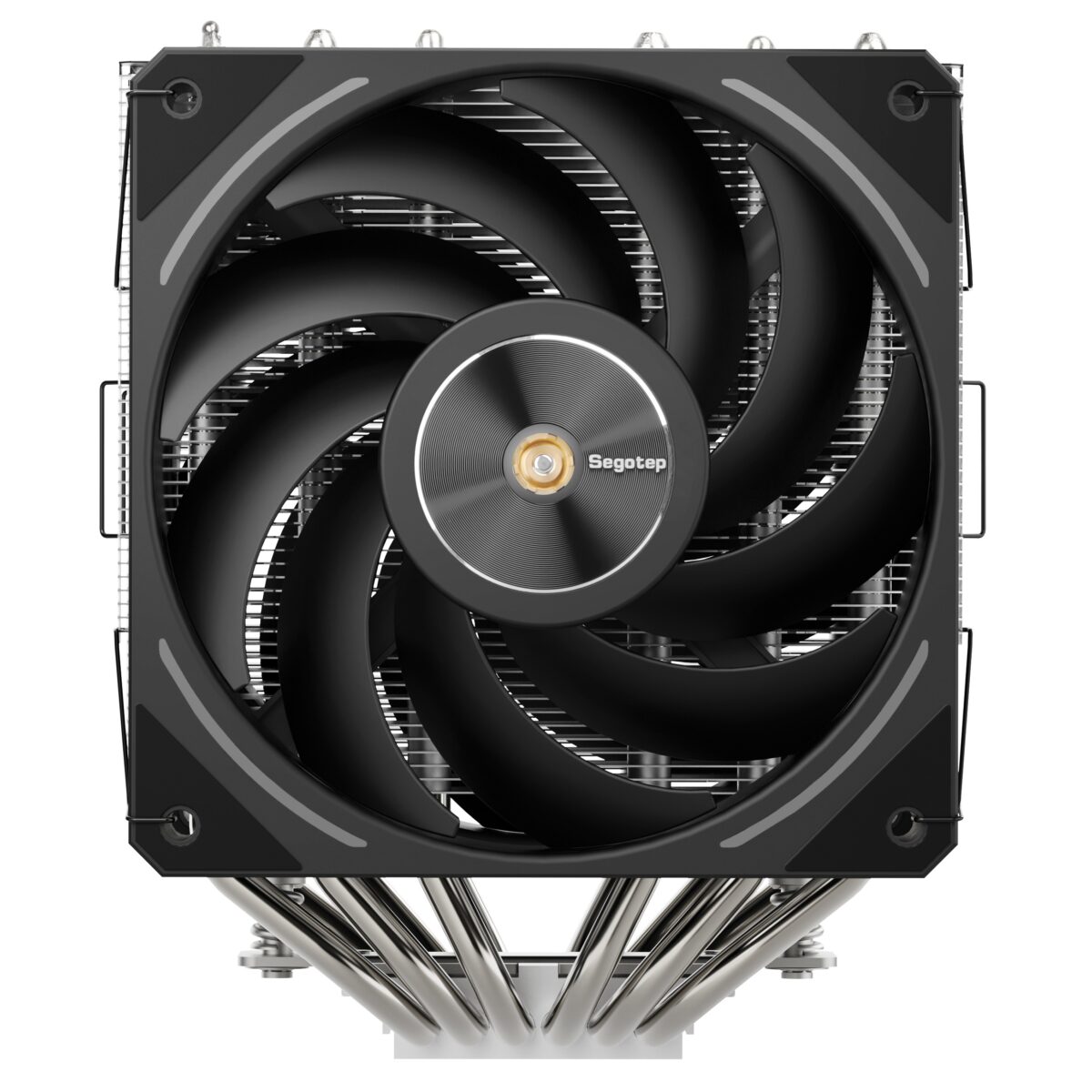 Segotep MU-HT6 Double-Tower CPU Air Cooler with Dual 120mm 5V ARGB Fans, 6x6mm Nickel-Plated Copper Heat Pipes, 270W TDP, CNC Copper Base, PWM Control and Wide Intel AMD Compatibility - Image 4