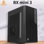Segotep BX Mini 3 Compact MATX/ITX Case with Modern Business Design, Optimized Ventilation, Front I/O Access, 143mm CPU Cooler Support and Up to 250mm GPU Compatibility