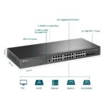 TL-SG3428X JETSTRESM 24-PORT GIGABIT MANAGED SWITCH WITH 4 10GE JetStream TL-SG3428X 24-Port Gigabit L2+ Managed Switch With 4× 10GE SFP+ Slots, Omada SDN Cloud Management, Static Routing, Advanced Security, QoS & IPv6 Support