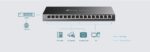 TP-Link Omada TL-SG2016P 16-Port Gigabit Smart Switch with 8-Port PoE+, 120W Budget, Omada SDN Cloud Control, VLAN, QoS, ACL, Fanless Metal Design for Business Networks - Image 3