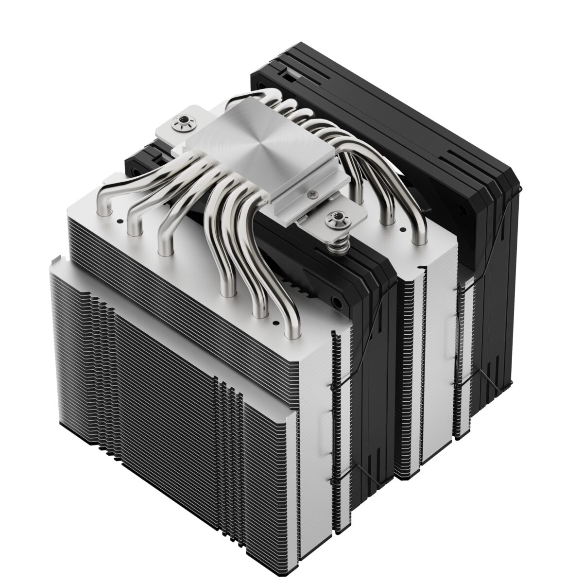 Segotep MU-HT6 Double-Tower CPU Air Cooler with Dual 120mm 5V ARGB Fans, 6x6mm Nickel-Plated Copper Heat Pipes, 270W TDP, CNC Copper Base, PWM Control and Wide Intel AMD Compatibility - Image 5