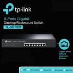 TP-Link TL-SG1008 8-Port Gigabit Desktop/Rackmount Switch with 16Gbps Switching Capacity, Auto MDI/MDIX, Green Technology, 4K MAC Table, Fanless Design, 10/100/1000 Mbps Ports