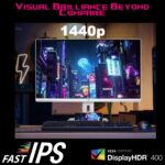 XG27ACS-W ASUS ROG Strix XG27ACS-W White Gaming Monitor – 27-inch WQHD, 180Hz , 1ms , Fast IPS, Extreme Low Motion Blur Sync, USB Type-C, G-Sync compatible, DisplayWidget , tripod socket, HDR, Fully Adjustable Stand