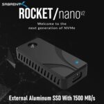 SB-4TB-NAV2 SABRENT ROCKET EXTERNAL ALUMINUM SSD 4TB NANO V2