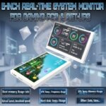 MIRABOX-D5-WHITE 5" LCD SMART SCREEN MINI DISPLAY Mini 5-inch LCD Secondary Smart Display Real-time System Monitor for Gaming PCs and Set-ups , USB-C Interface , Real-Time News, YouTube Sync, Music Rhythm, 1000+ Themes, Smart Reminders, E-Album, And Multi-Screen Linkage | WHITE ~ MIRABOX-D5