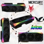 RX-97TRGBBB9 XFX MERCURY AMD RADEON RX 9070XT OC 16GB G6 3xDP XFX Mercury AMD Radeon RX 9070XT OC Gaming Edition 16GB GDDR6 with ARGB, Apparatus Accelerating Advanced AAA Action, Augmented AI-Upscaled AMD Architecture, Airflow-Amped Vapor-Chamber Arsenal | BLACK  ~ RX-97TRGBBB9